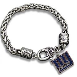 New York Giants Pendant Charm Bracelet