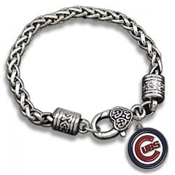 Chicago Cubs Pendant Charm Bracelet