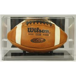 Notre Dame Official Collegiate Game Issued Football with Display Case