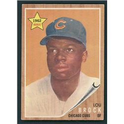 Lou Brock 1962 Topps #387 Rookie Card
