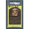 Image 1 : Warren Spahn Signed Gold HOF Postcard (PSA Encapsulated)