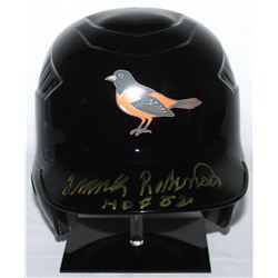 Frank Robinson Signed Orioles Authentic Full-Size Batting Helmet Inscribed "HOF 82" (PSA)