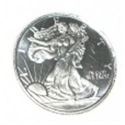 SILVER *WALKING LIBERTY* 1/10OZ FINE SILVER COIN *UNC MS HIGH GRADE*!! COIN CAME OUT OF SAFE!!