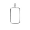 Image 2 : Sterling Silver Bezels (Fits 1 Gram Bars) (Plain Front)