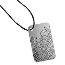 Valenciennes Lace - 10 gram Silver Pamp Ingot Pendant