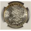 Image 2 : 1889 MORGAN DOLLAR NGC MS-63 RAINBOW COLOR ON REVERSE