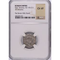 (AD 193-211) ROMAN EMPIRE (AR DENARIUS) NGC CH VF