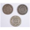 Image 2 : (3) SEATED HALF DIMES (57, 61, 71)