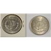 Image 2 : ( 2 ) 1881 MORGAN SILVER DOLLARS: ( 1 ) UNC. & ( 1 ) AU