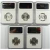 Image 2 : LOT OF ( 5 ) 1963-D WASHINGTON QUARTERS, NGC MS-65
