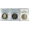 Image 1 : ( 3 ) COIN EISENHOWER DOLLAR LOT:  (2) 1977-S PCGS PR-69-DCAM, 72 NGC MS-63