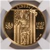 Image 2 : 1992 $5 PROOF GOLD COMMEN OLYMPIC NGC PF-69 UC