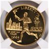 Image 2 : 1995 $5 OLYMPICS (TORCH RUNNER) GOLD COMMEN NGC PF-69