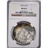 Image 1 : 1899-O MORGAN DOLLAR NGC MS-62* RAINBOW COLOR REVERSE MOUNTED