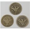 Image 2 : (3) BARBER HALF DOLLARS (94-S, 95, 01-O)