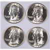 Image 1 : LOT OF ( 4 )  GEM  1946-S WASHINGTON QUARTERS  NICE!