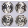 Image 2 : LOT OF ( 4 )  GEM  1946-S WASHINGTON QUARTERS  NICE!