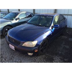 01 Lexus IS 300 4dr Sedan - T - DRIVE