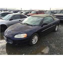 02 Chrysler Sebring 2dr Convertible - T - DRIVE MC KK
