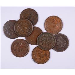(9) INDIAN HEAD CENTS (76, 78, 82, 83, 85, 86, 96, 01, 09)