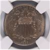 Image 2 : 1866 SHIELD NICKEL NGC MS-61