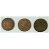 Image 2 : 3 LARGE CENTS LOW GRADE CORROSION