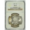 Image 1 : 1889 MORGAN DOLLAR NGC MS-63 RAINBOW COLOR ON REVERSE