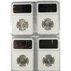 Image 2 : LOT OF ( 4 ) 1963-D WASHINGTON QUARTERS, NGC MS-65