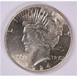 1924 PEACE DOLLAR CH BU