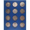 Image 2 : COMPLETE SET OF FRANKLIN HALF DOLLARS IN WHITMAN HOLDER ( 35 ) COINS