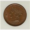 Image 2 : 1854 HALF CENT, NGC MS-65 BROWN,  BEAUTIFUL TYPE COIN!!