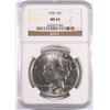 Image 1 : 1928 PEACE SILVER DOLLAR, NGC MS-63  RARE THIS NICE!!