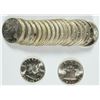 Image 1 : ORIGINAL GEM BU ROLL ( 20 ) COINS 1960 FRANKLIN HALF DOLLARS