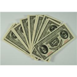 ( 20 ) PCS CHOICE UNCIRCULATED 1913 MEXICO 25 CENTAV0S! VERY NICE NOTES!