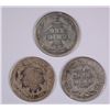 Image 2 : (3) SEATED DIMES (53, 82, 85)