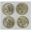 Image 2 : (4) SUPER SLIDER WALKING LIBERTY HALF DOLLARS (42, 43, 45, 46)