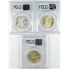 Image 2 : 1935/34 SET OF (P, D, S) BOONE COMMEN HALF DOLLARS PCGS MS-65'S