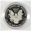 Image 2 : 1986 PROOF AMERICAN SILVER EAGLE IN ORIGINAL BOX  WITH CERT.