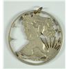 Image 2 : LASER CUT WALKING LIBERTY HALF DOLLAR PENDANT