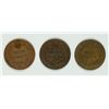 Image 2 : LOT OF ( 3 ) 1873 INDIAN HEAD CENTS, GOOD  KEY DATE!