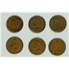 Image 1 : LOT OF ( 6 ) 1889 INDIAN CENTS,  ALL XF/XF+