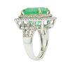 Image 7 : 14KT White Gold 11.12ct Emerald and Diamond Ring