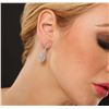 Image 5 : 14KT White Gold 2.87ct Diamond Earrings