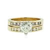 Image 1 : 14KT Yellow Gold 1.42ctw Diamond Wedding Set