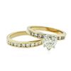 Image 7 : 14KT Yellow Gold 1.42ctw Diamond Wedding Set
