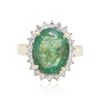 Image 3 : 14KT Yellow Gold 5.26ct Emerald and Diamond Ring