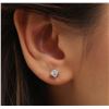 Image 1 : 14KT White Gold 1.07ctw Diamond Solitaire Earrings