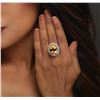 Image 5 : 14KT White Gold 11.31ct Citrine and Diamond Ring