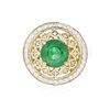 Image 3 : 14KT Yellow Gold 2.09ct Emerald and Diamond Ring