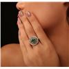 Image 5 : 14KT Yellow Gold 2.09ct Emerald and Diamond Ring